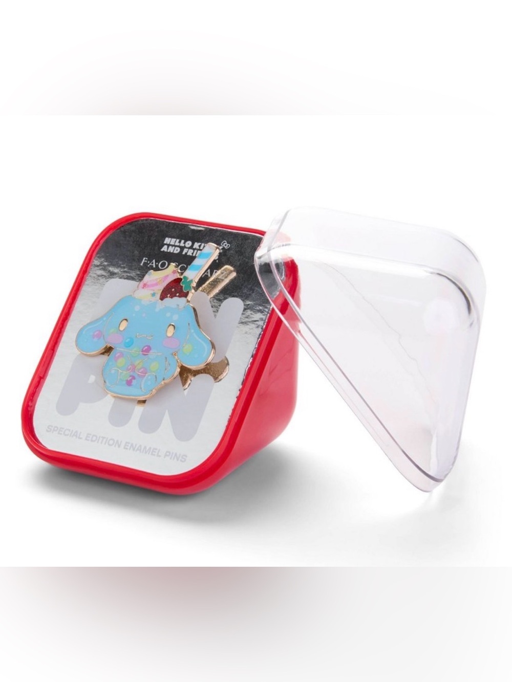 FAO Schwarz × Sanrio Cinnamoroll Enamel Pin New In Display Box